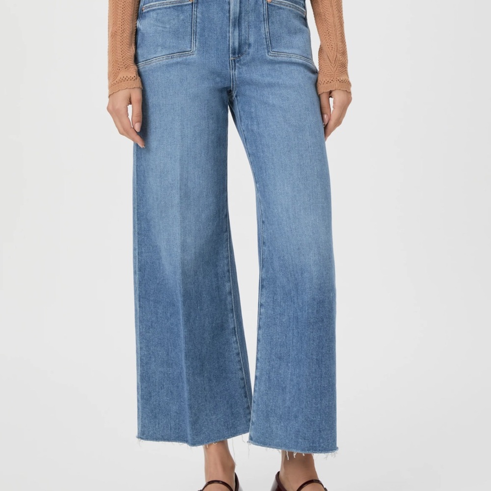 PAIGE Blue Flare & Wide Leg Jeans
